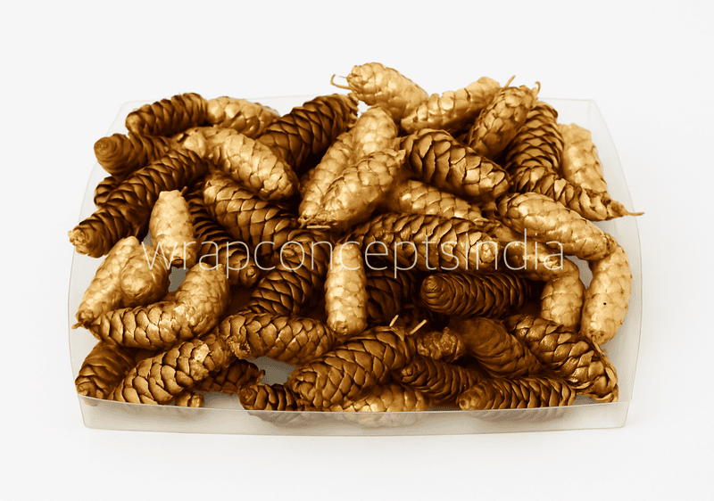 Gold Long Pine Cone Gold Long Pine Cone