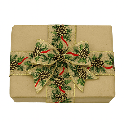 Pine Tree Natural Burlap Ribbon