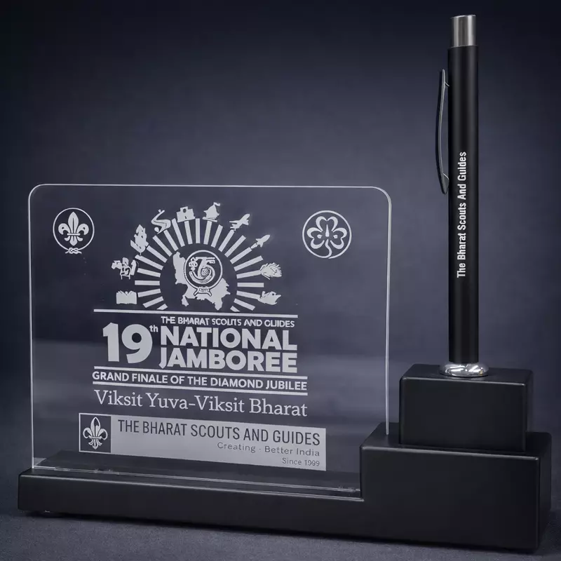 19th NJ Logo - Pen Stand with Light