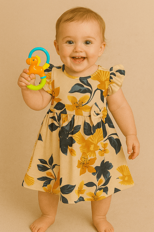 Cotton Frocks-Floral Print Cotton Frocks-Floral Print