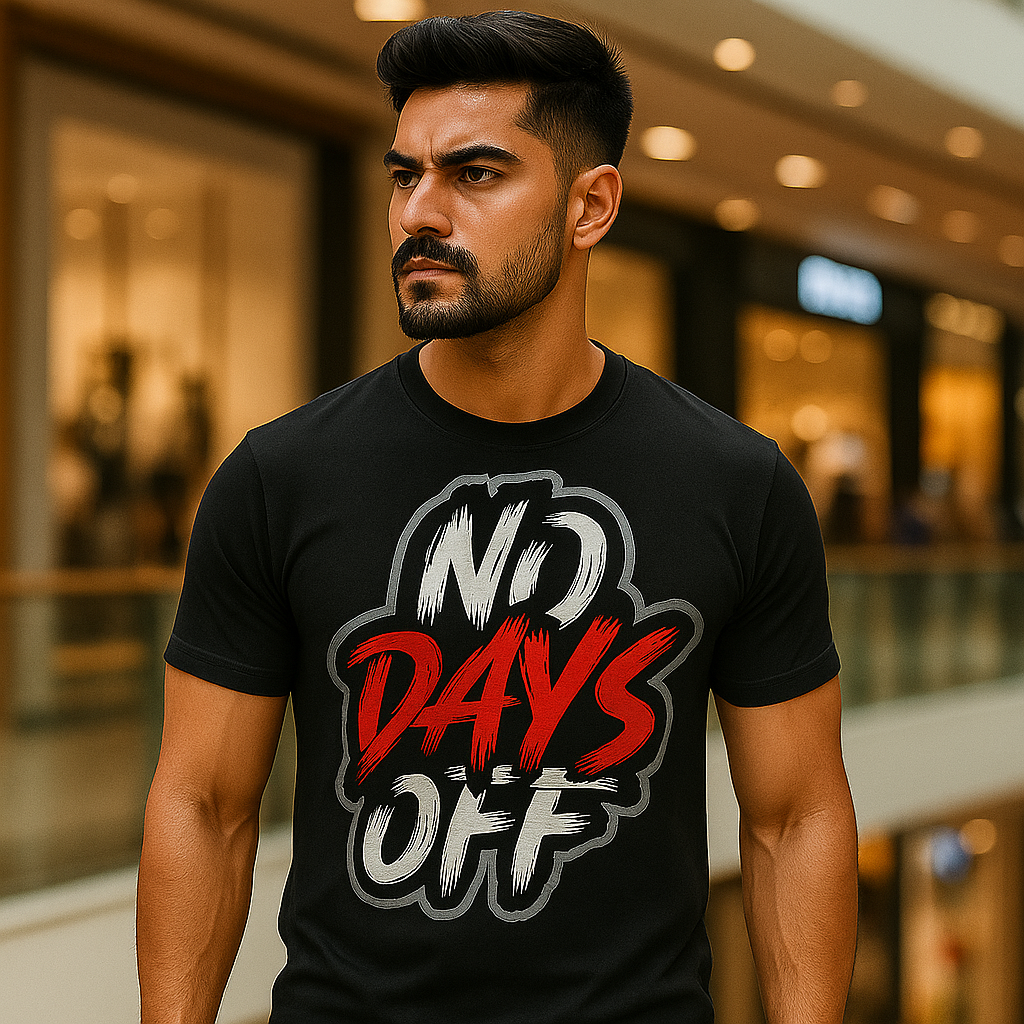 ? No Days Off T-Shirt – Bold Motivation Tee for Hustlers ? No Days Off T-Shirt – Bold Motivation Tee for Hustlers