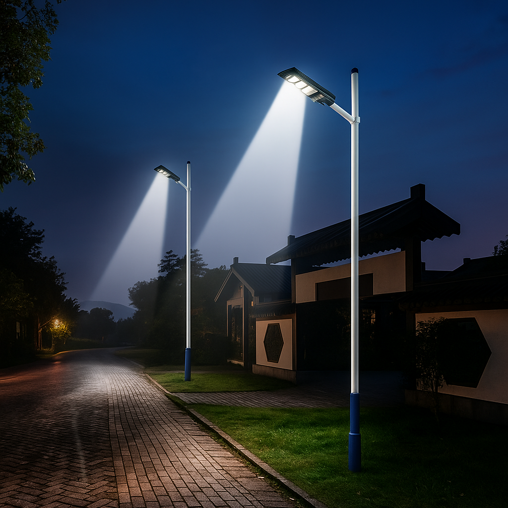 KL6 Solar Integrated Street Light with Remote – 336‑LED, IP65 Waterproof, Motion‑Sensor, Off‑Grid Power