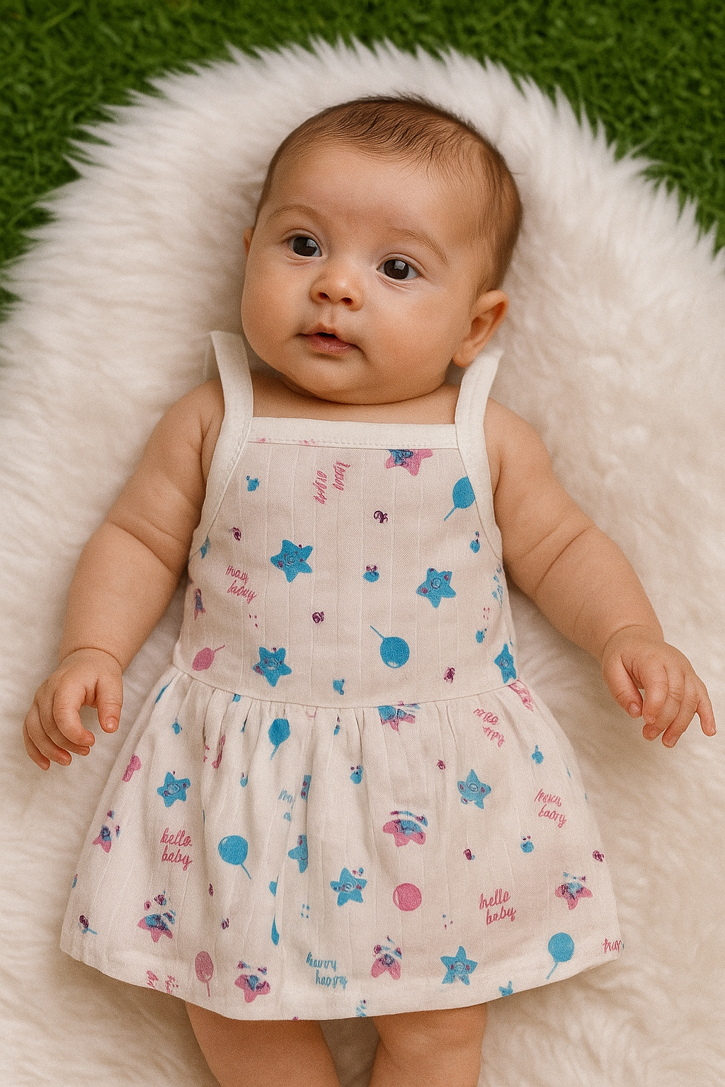 Muslin Knot Frock - Star