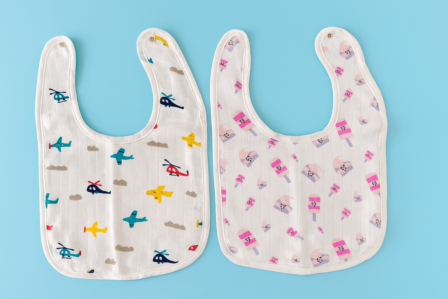 Muslin Bib-Combo of 2