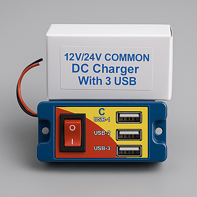 TRIO usb DC MOBILE CHARGER 12/24-3AH TRIO usb DC MOBILE CHARGER 12/24-3AH