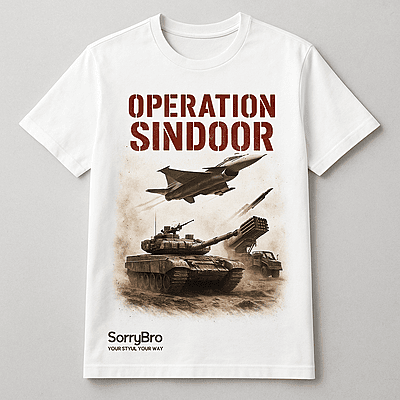 Operation Sindoor War Scene T-Shirt – Patriotic Military Style Tee Operation Sindoor War Scene T-Shirt – Patriotic Military Style Tee