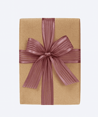 Sheer Stripes Ribbon Satin Edges