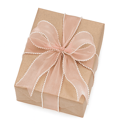 Sheer Ribbon with Pearl Edges