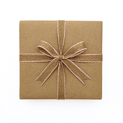 Jute Ribbon with Coloured Edges