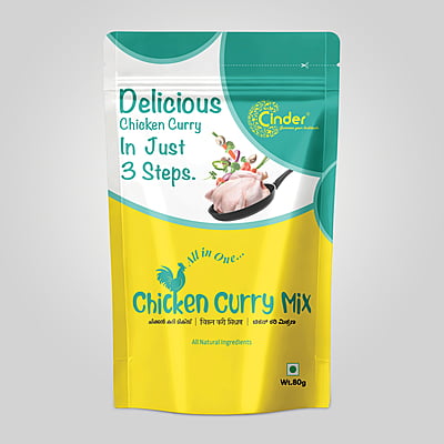 CINDER CHICKEN CURRY MIX 80G.