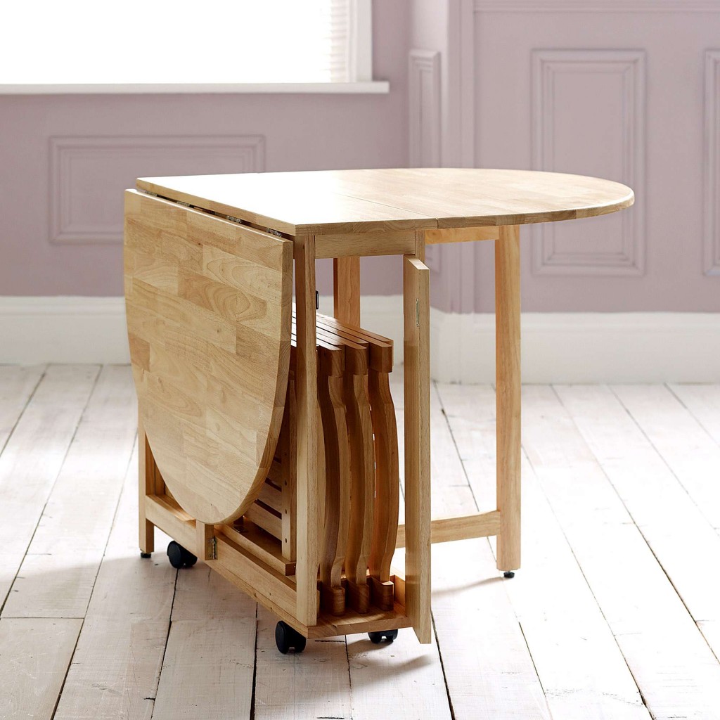 Vikinterio Folding Dining Table Set Vikinterio Folding Dining Table Set