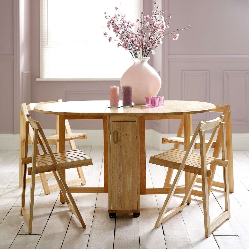 Vikinterio Folding Dining Table Set Vikinterio Folding Dining Table Set