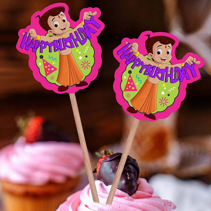Chotta Bheem Cup Cake Topper Chotta Bheem Cup Cake Topper