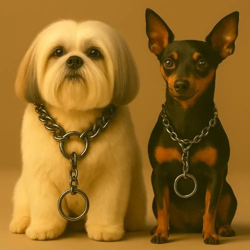 Chrome Plated Training Choke Chain Collar – Dog Neck Collar Belt Chrome Plated Training Choke Chain Collar – Dog Neck Collar Belt