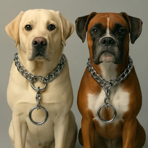 Chrome Plated Training Choke Chain Collar – Dog Neck Collar Belt Chrome Plated Training Choke Chain Collar – Dog Neck Collar Belt
