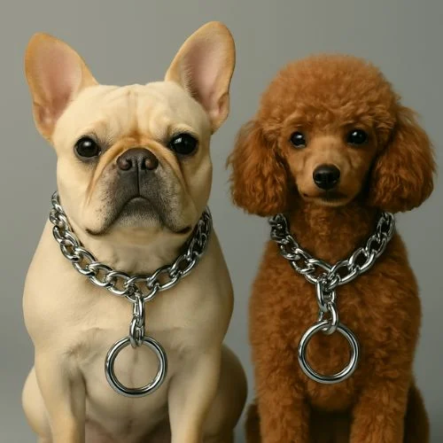 Chrome Plated Training Choke Chain Collar – Dog Neck Collar Belt Chrome Plated Training Choke Chain Collar – Dog Neck Collar Belt