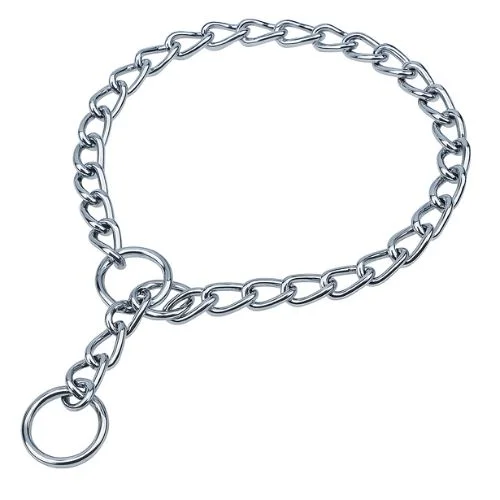 Chrome Plated Training Choke Chain Collar – Dog Neck Collar Belt Chrome Plated Training Choke Chain Collar – Dog Neck Collar Belt