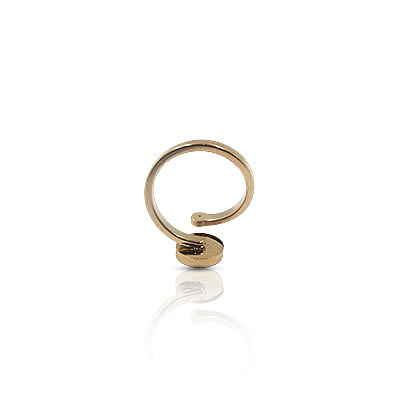 Circle studded anti-tarnish finger ring Circle studded anti-tarnish finger ring