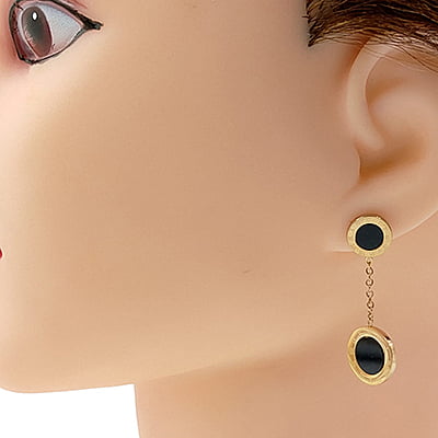 Anti-Tarnish Circle Drop Earrings Anti-Tarnish Circle Drop Earrings