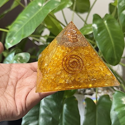 Citrine Resin Pyramid Citrine Resin Pyramid