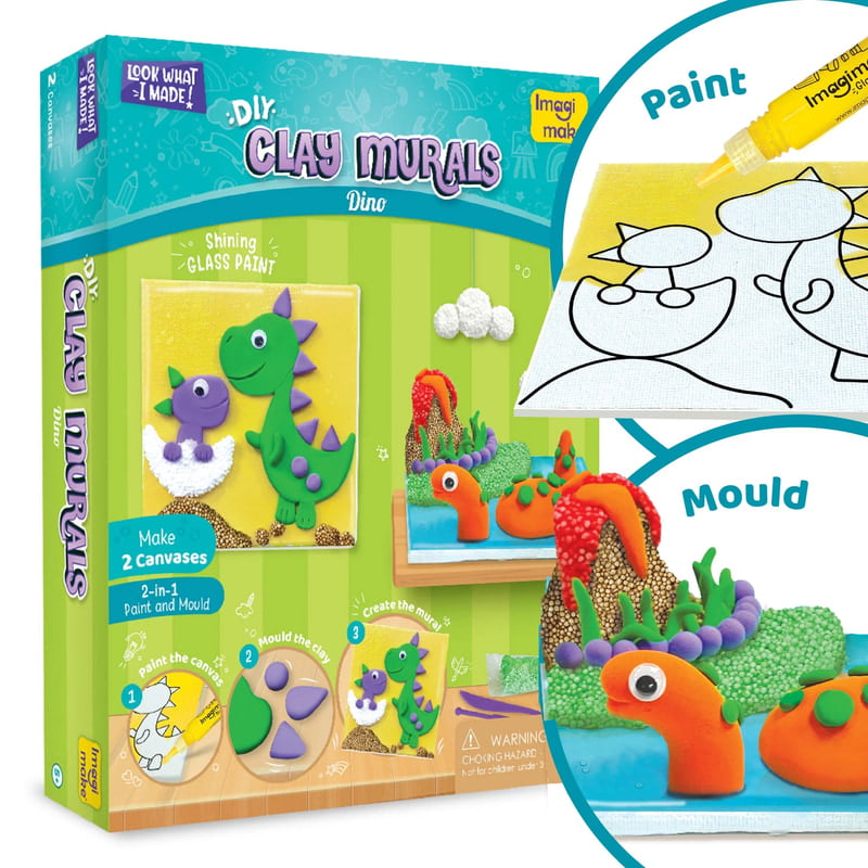 Clay Mural Dino 5