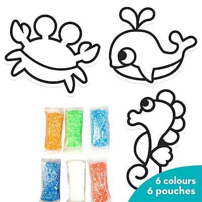Clay Stickers - Aqua World Clay Stickers - Aqua World