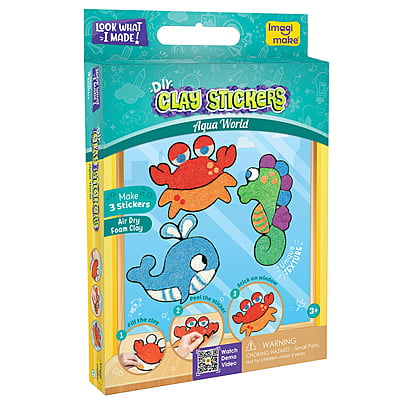 Clay Stickers - Aqua World Clay Stickers - Aqua World