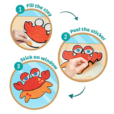 Clay Stickers - Aqua World Clay Stickers - Aqua World