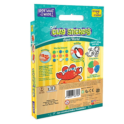 Clay Stickers - Aqua World Clay Stickers - Aqua World