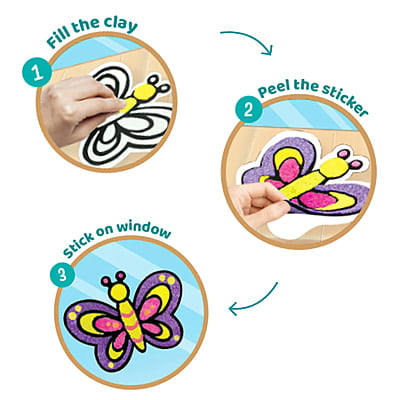 Clay Stickers - Butterfly Clay Stickers - Butterfly