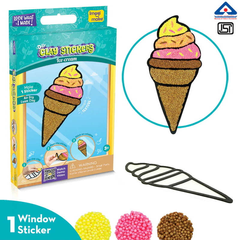 Clay Stickers - Ice Cream Clay Stickers - Ice Cream