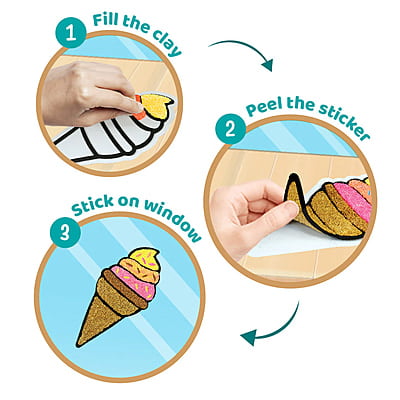Clay Stickers - Ice Cream Clay Stickers - Ice Cream