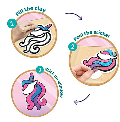 Clay Stickers - Micro Unicorn Clay Stickers - Micro Unicorn