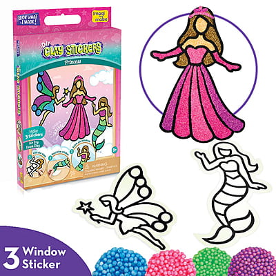 Clay Stickers - Mini Princess
