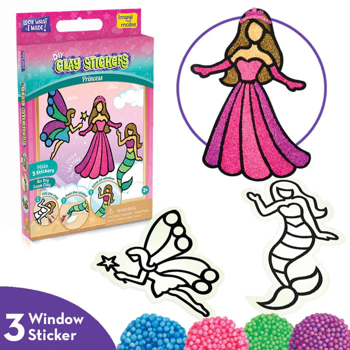 Clay Stickers Mini Princess Clay Stickers Mini Princess