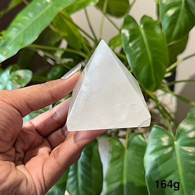Clear Quartz Stone Pyramid
