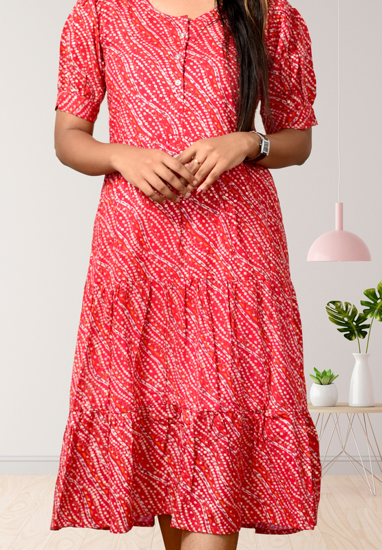 Sonali-Rosy Charm-Crysta Rayon Foil Print