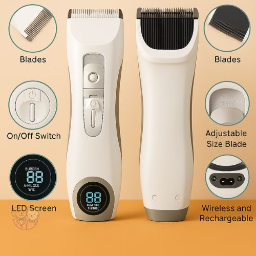 Rechargeable Cordless Hair Clipper โ Professional Pet Trimmer for Dogs, Cats & Horses Rechargeable Cordless Hair Clipper โ Professional Pet Trimmer for Dogs, Cats & Horses