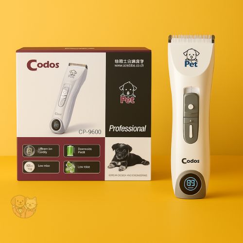 Codos CP‑9600 Professional Cordless Pet Clipper – Dogs & Cats