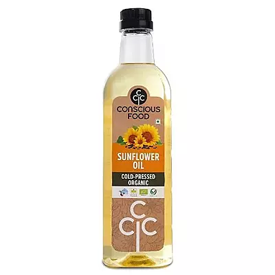 Conscious Food Organic Sunflower Oil | Cold Pressed | PET Bottle