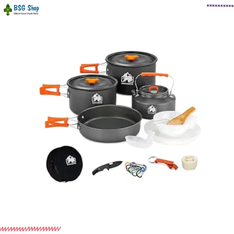 12 Pcs Camping Cookware Set