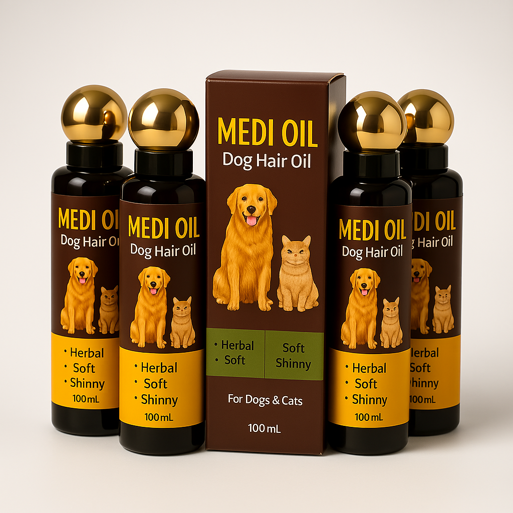 Medi Dog Hair Oil โ Nourishing Care for a Healthy, Shiny Coat Medi Dog Hair Oil โ Nourishing Care for a Healthy, Shiny Coat