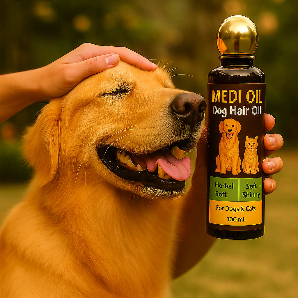 Medi Dog Hair Oil โ Nourishing Care for a Healthy, Shiny Coat Medi Dog Hair Oil โ Nourishing Care for a Healthy, Shiny Coat