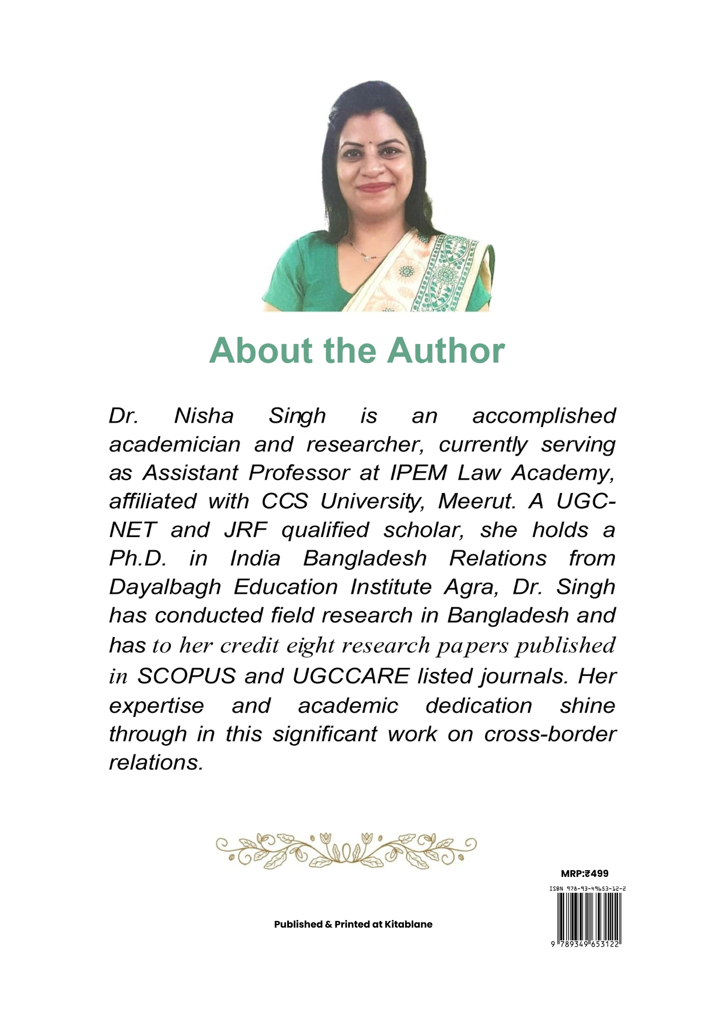 India-Bangladesh Relations Book by Dr. Nisha Singh – Conflict to Cooperation