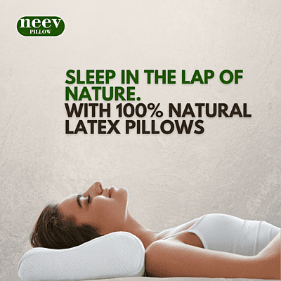 Neev 100% Natural Latex Pincore Contour Pillow