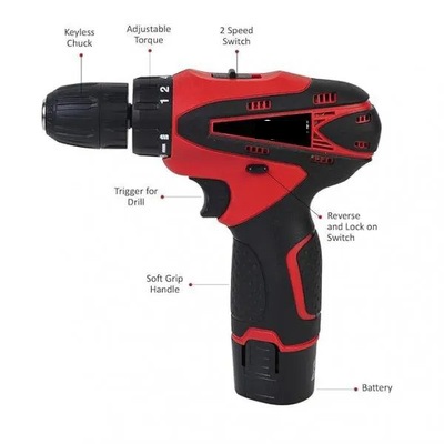 Cordless Drill Machine | Variable Speed Trigger Switch (Without Bit) Cordless Drill Machine | Variable Speed Trigger Switch (Without Bit)