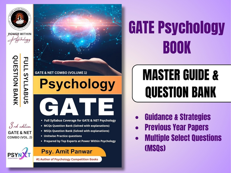 GATE Psychology 2025 Question Bank & Master Guide - Includes Previous Year Papers & MSQs
