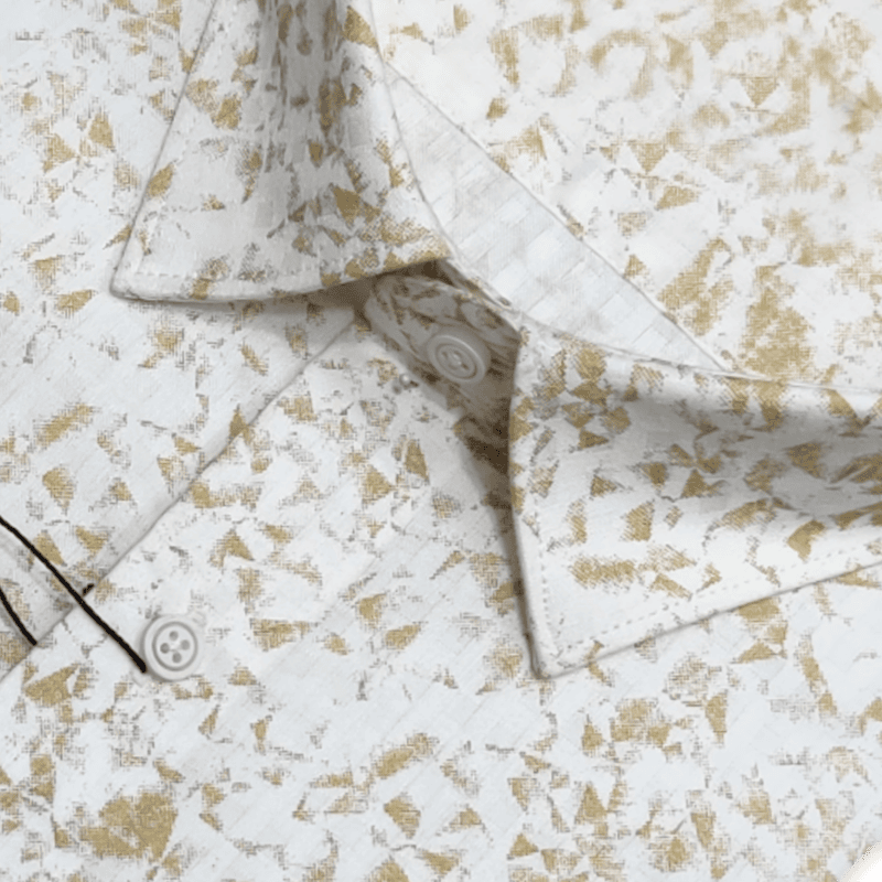 Cream Printed Shirt