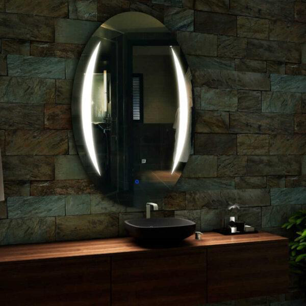 Oval LED Touch Sensor Mirror 003