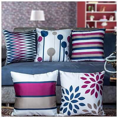 Abstract Digital Printed Cushion Cover Set of 5-10